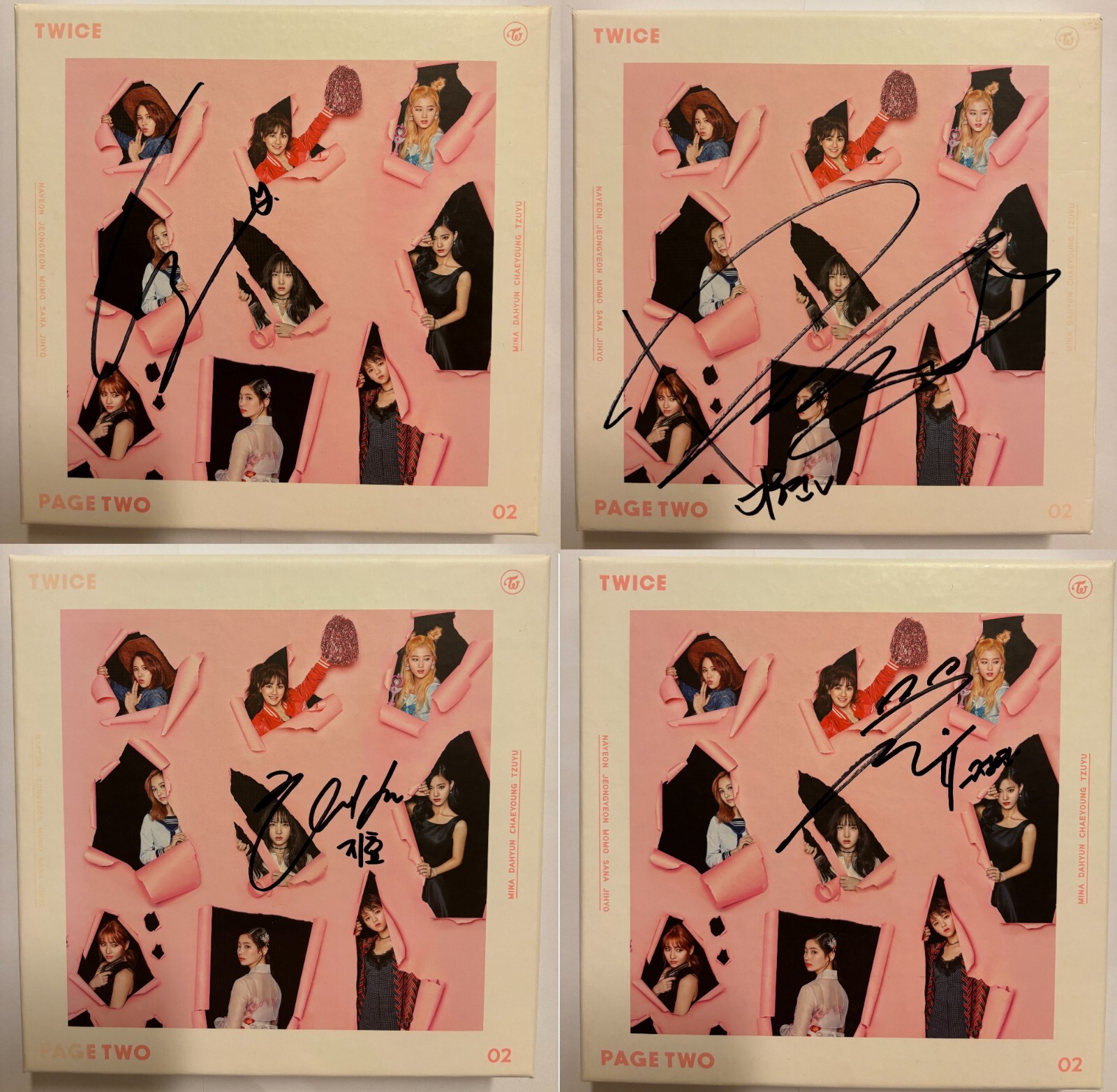 Twice 全員直筆サイン入りCD＋写真+トレカ+ポスター Ready To Be To Ver.