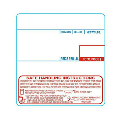 58Mm X 60Mm Labels for CAS Scales with SHI (8040) | 40Mm Core | 500 Labels/Ro...