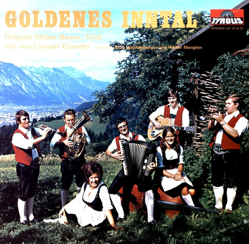 Original Milser Buam Mit Den Loinger Diandln - Goldenes Inntal Lp 1972 '
