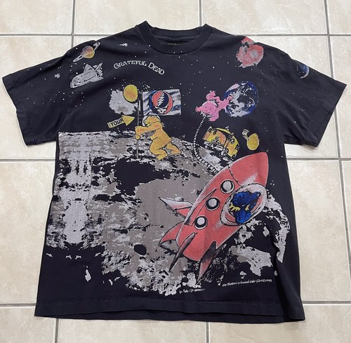 VTG Grateful Dead Shirt AOP Modern Btlg Single Stitch XL