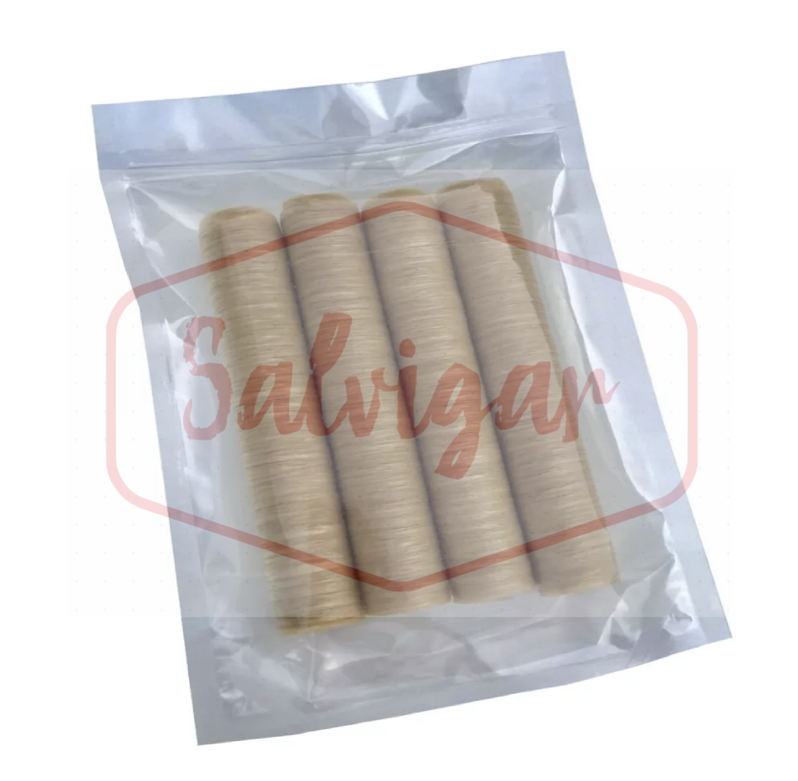 Collagen Casings Dry 20mm / 50ft for stuffing 49 Lb 360 sausages 4 sticks
