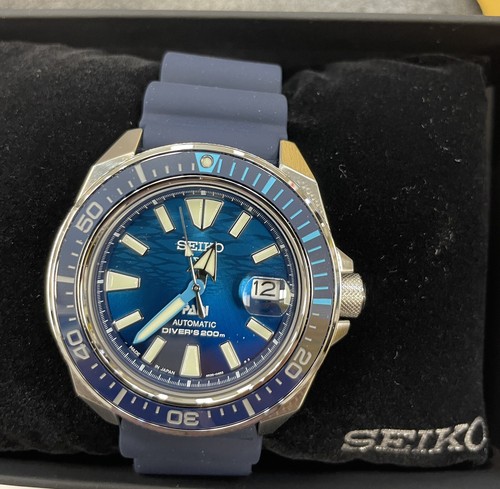 Pre-owned Seiko Automatic Prospex Samurai Scuba Special Edition Padi Watch Srpj93