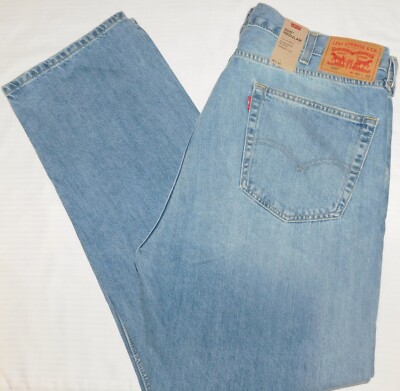 LEVIS 505 Regular Fit Jeans Straight Leg Room in the Thigh Light Blue Kalsomine