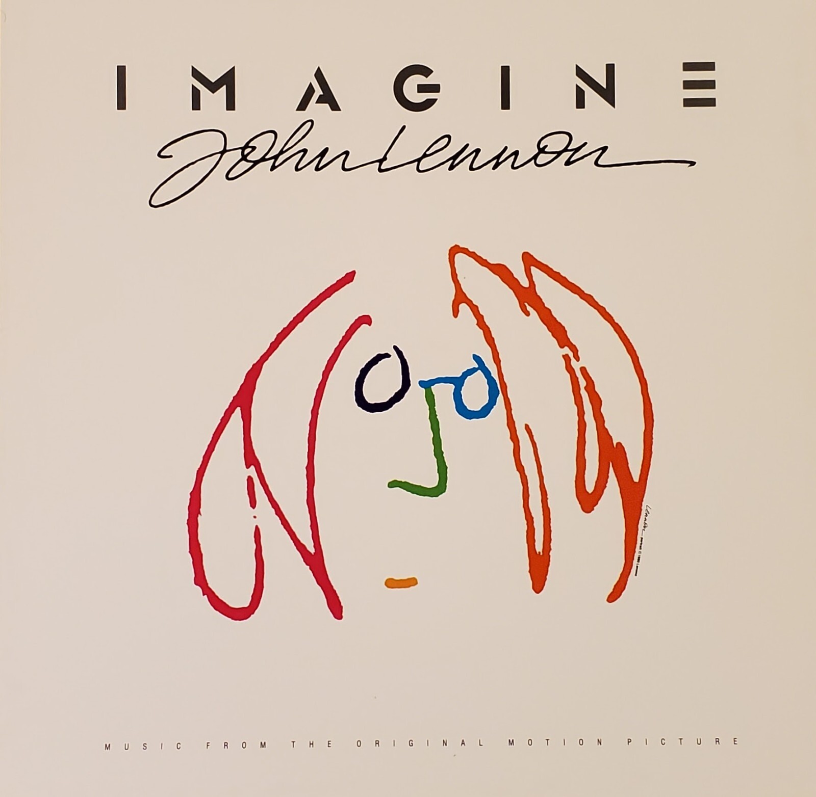 ジョン・レノン 「Imagine」 1988年 英バーミンガム展覧会パンフレット ジョン・レノン 「Imagine」 1988年 英バーミンガム展覧会