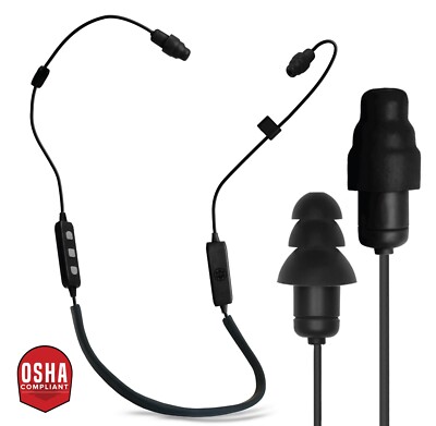 Plugfones Liberate 2.0 Wireless Bluetooth Earplug, Earbuds Work Headphones