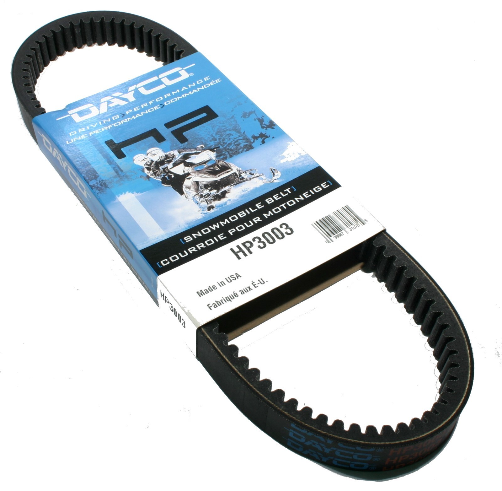 Moto-Ski Snowmobile, 1969-1974, Dayco Drive Belt - HP3003 Moto-Ski Snowmobile, 1969-1974, Dayco Drive Belt - HP3003