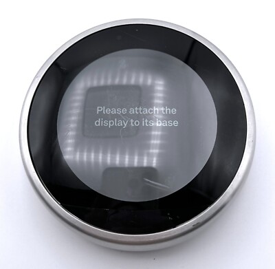 Nest Learning Smart Thermostat 3rd Generation Model A0013 Silver Black UNTESTED