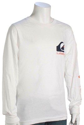 Футболка Quiksilver Boys Omni Logo LS — белая — новинка