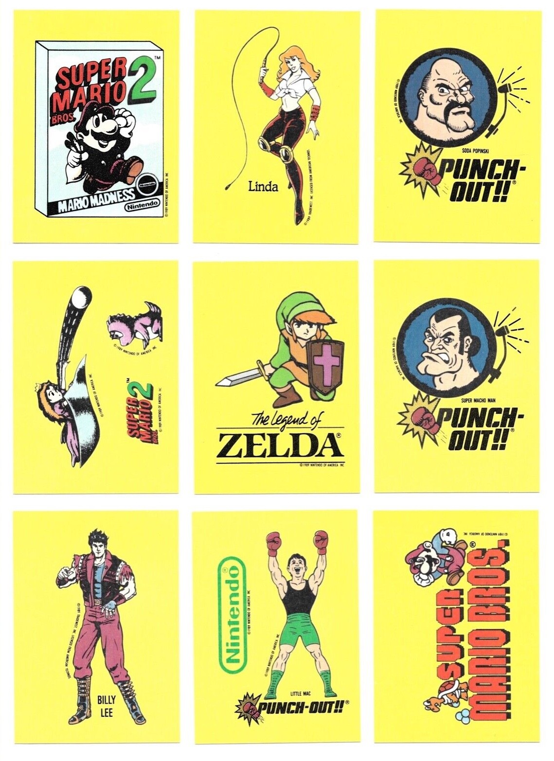 1989 Topps Nintendo Trading Cards plus Scratch Off / Choose