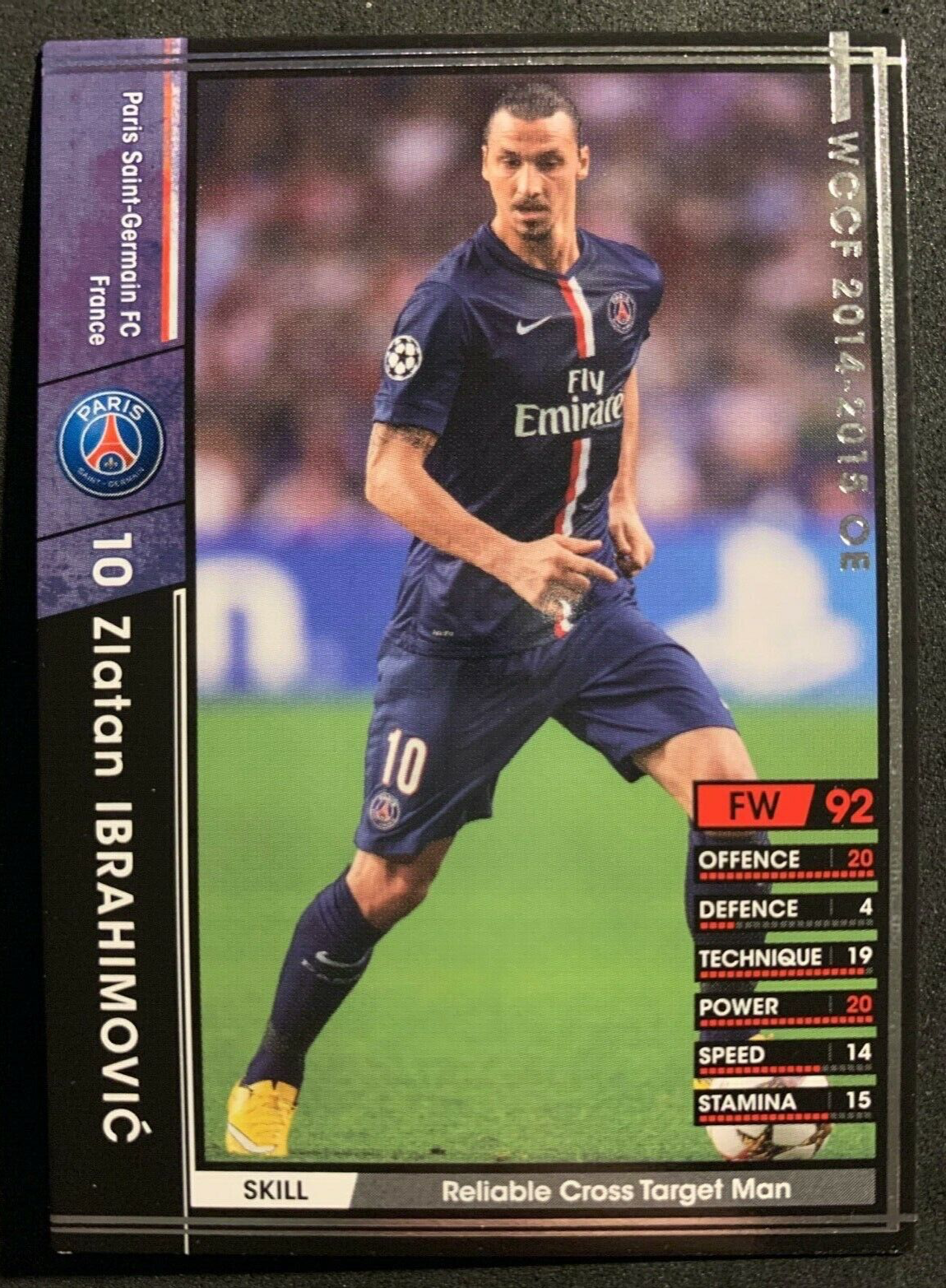 2014-15 Panini WCCF Zlatan Ibrahimovic Paris St-Germain PSG