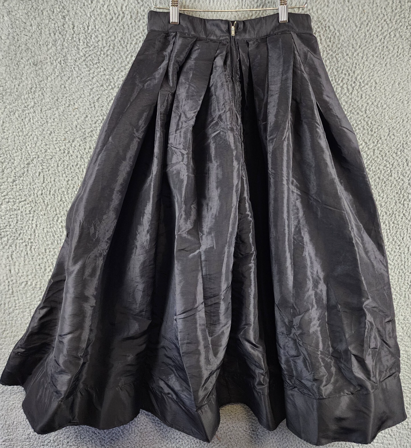 Free People Emilia Full Skirt Women's XS Black Pleated Waist Back Zipper Closure - Picture 13 of 15