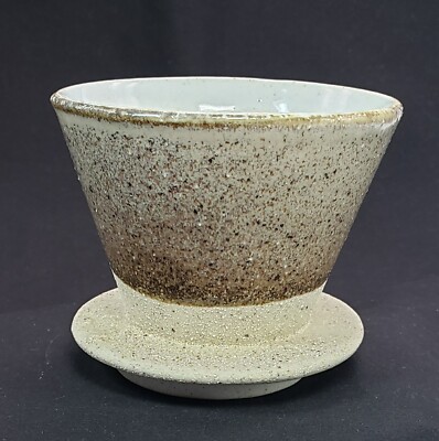 Stoneware Coffee Drip Strainer Pour Over Tea Filter Handmade Funnel