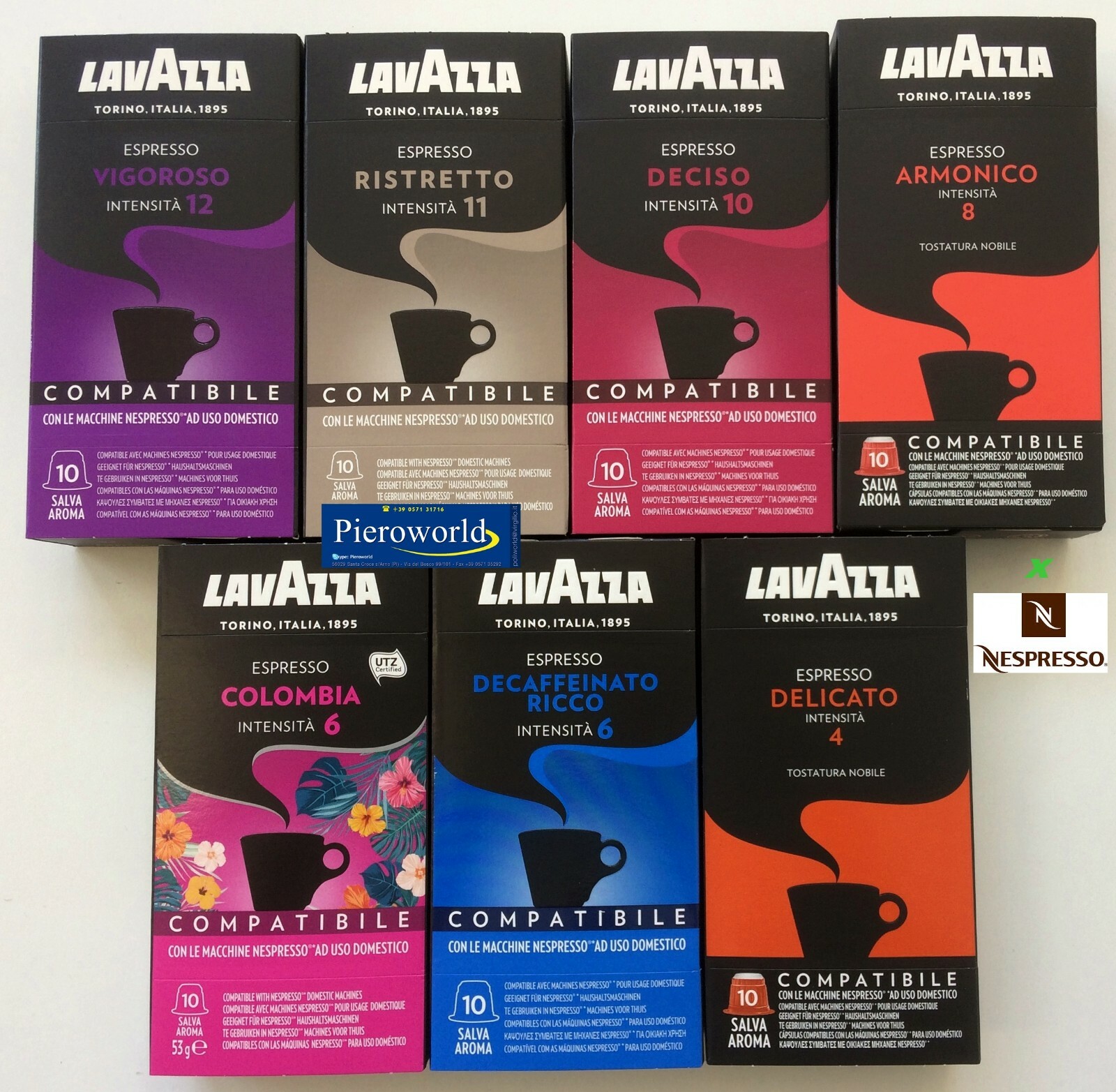 140 coffee capsules LAVAZZA compatible 