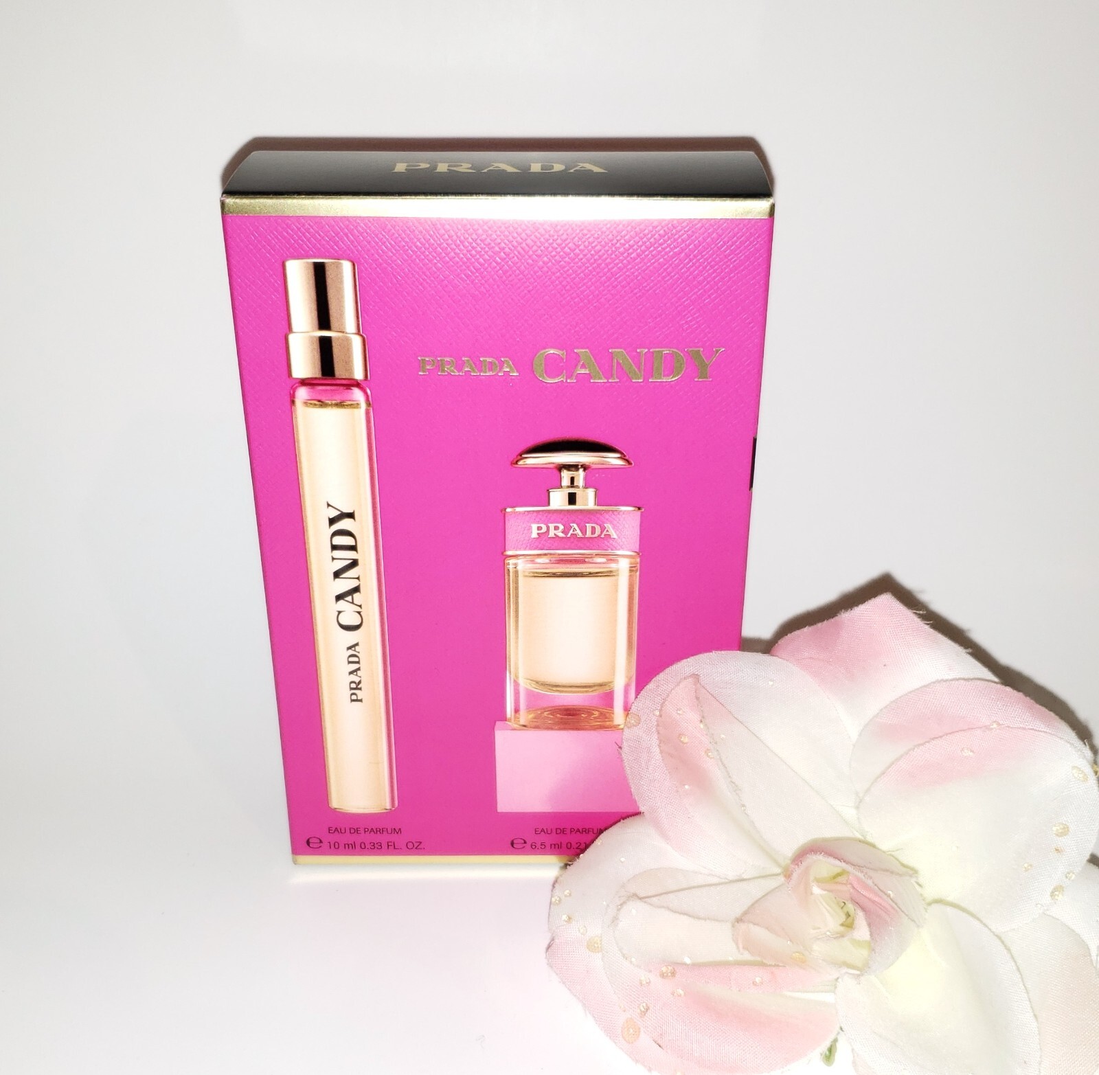 Prada Candy Eau De Parfum EDP Spray 0.33oz + Mini Bottle