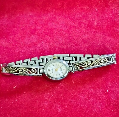 Explraess Silver Gold Tone Bracelet Women's Watch 