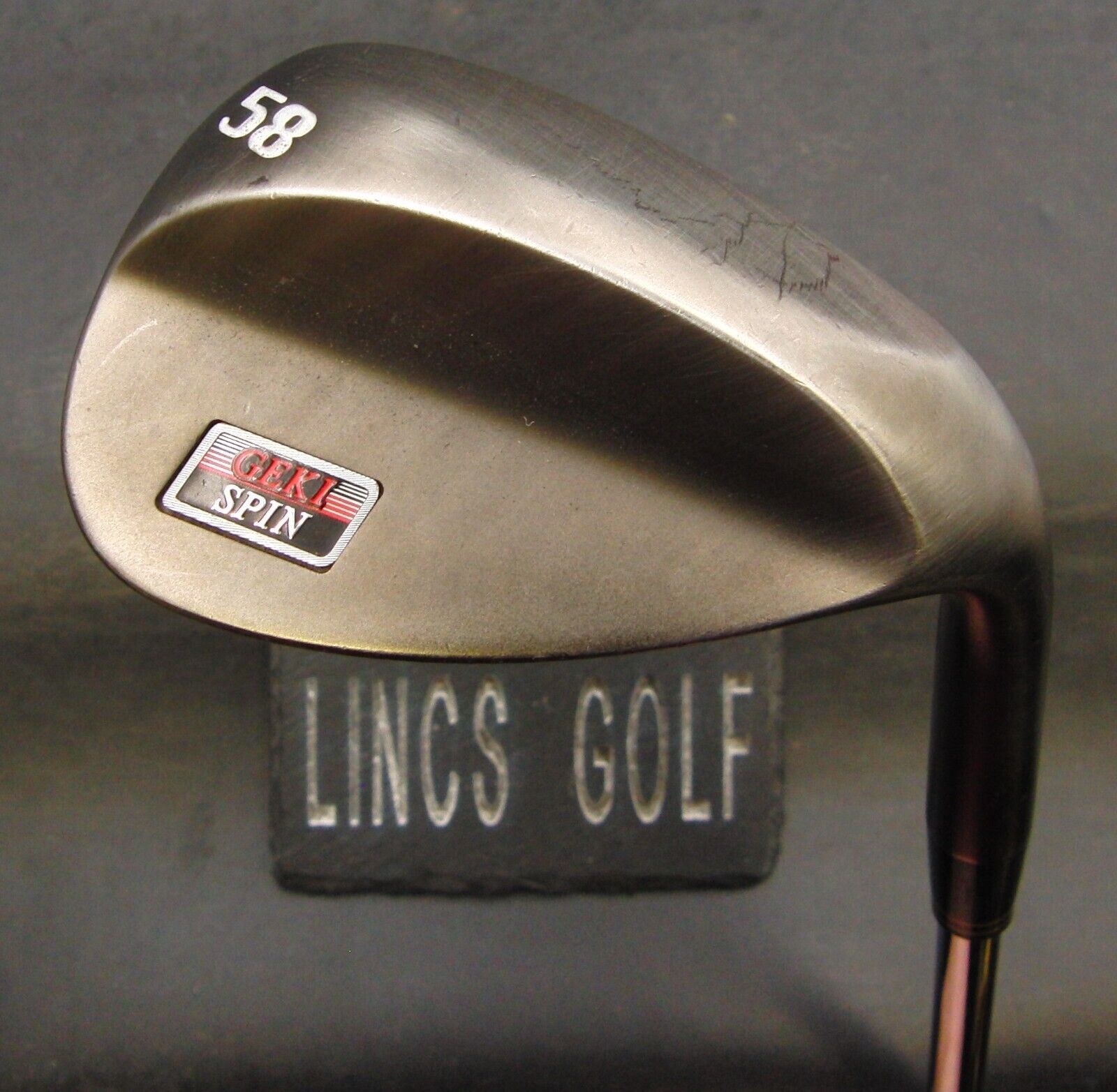 GEKI Spin 58 Degree Sand Wedge Regular Steel Shaft With Grip GEKI Spin 58 Degree Sand Wedge Regular Steel Shaft With Grip