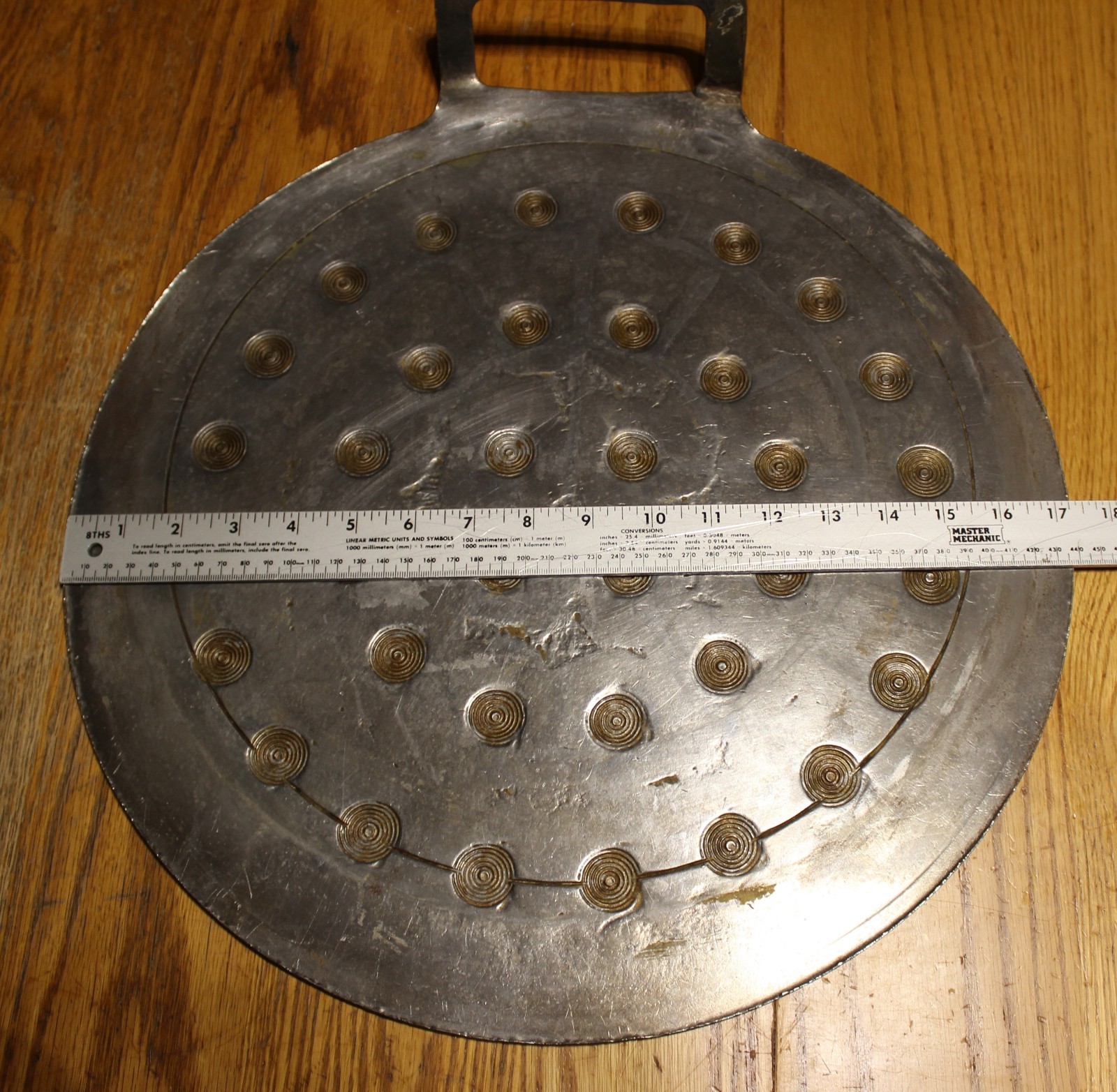 Vintage Metal used 36-part Dough Divider Rounder Rounding Plate