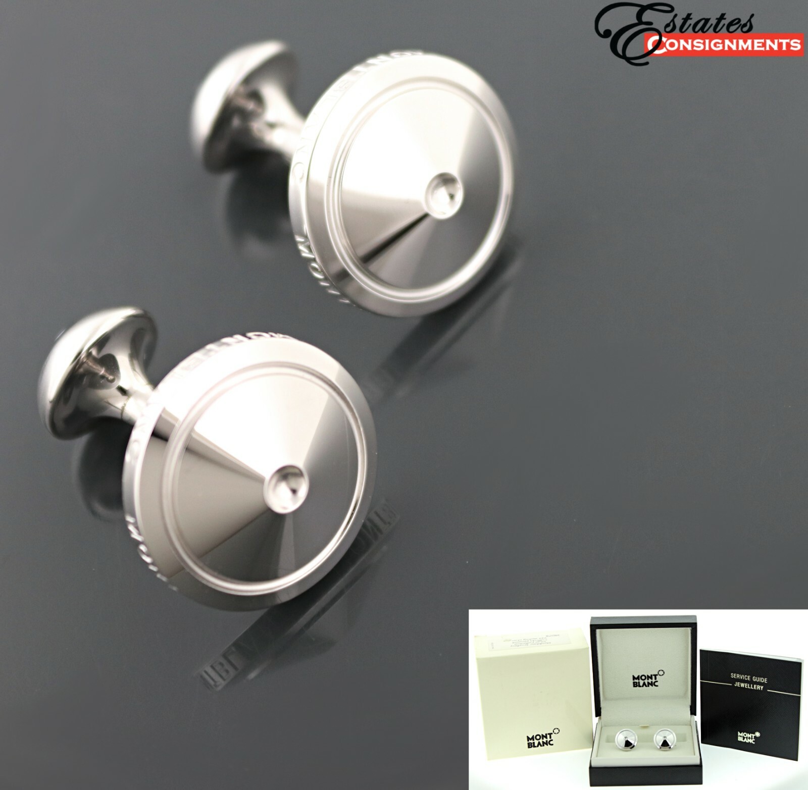 YUKIさん専用MONTBLANC カフリンクス 専用ボックス付き MONTBLANC MOTHER OF PEARL GOLD CUFFLINKS & TUXEDO STUD SET