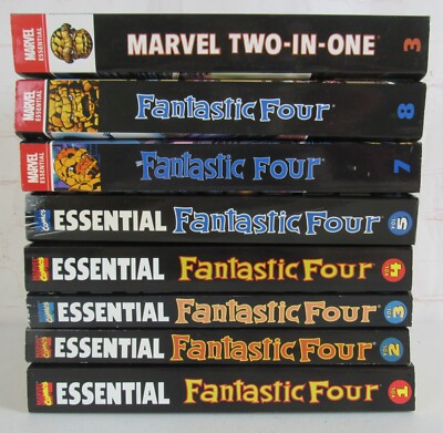 Fantastic Four Marvel Essential Lot Vol 1-5, 7-8, & Marvel Two-in-One The Thing
