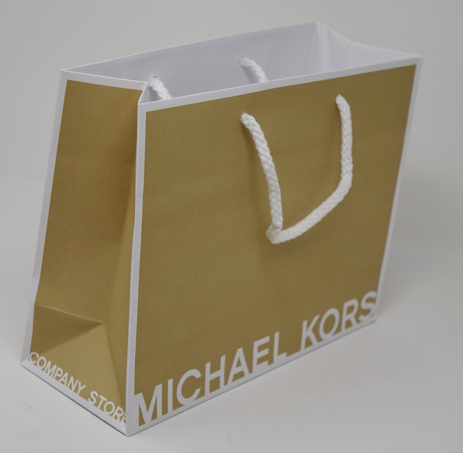 Новый Подарочный бумажный пакет для покупок с логотипом MICHAEL KORS размером 10 X 8 X 4