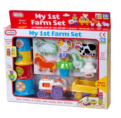 Funtime My 1st Farm Set Neon 6X. 18 Month