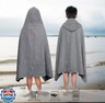 ORIGINAL KIDS Hooded Bath Towel Wrap - Ultra Soft 100% Cotton Terry Large Oversized Hooded Kids Towel - Toddler Big Kid Shower Pool Beach Towel - Absorbent Quick Dry Easy Care Gift - 30x54 - Charcoal