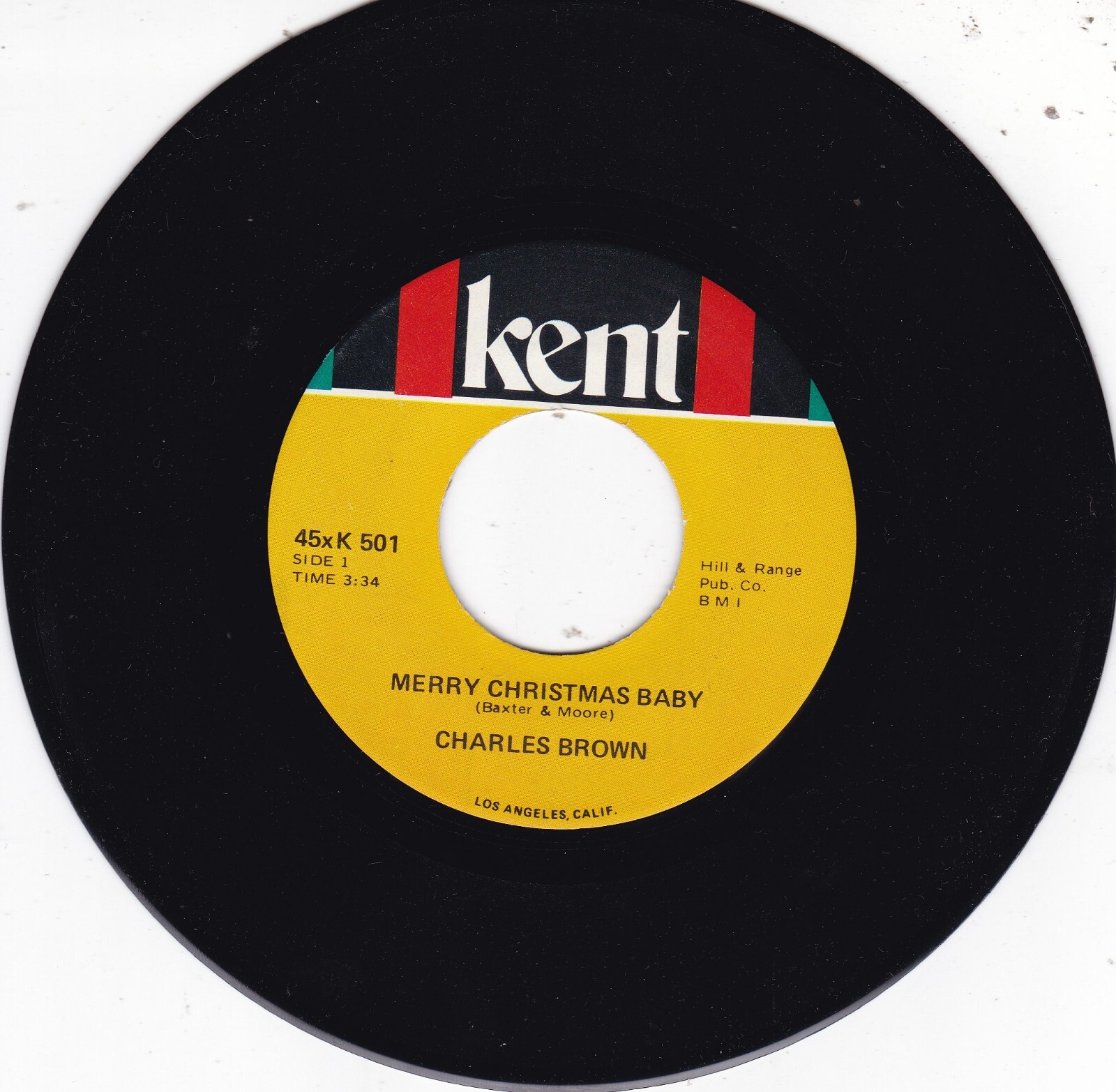 Merry Christmas Baby/3 O'Clock Blues by Charles Brown ( 7