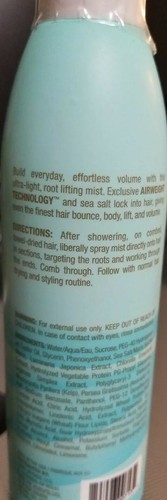 Volaire Uplift Volumizing Mist 6ox NEW