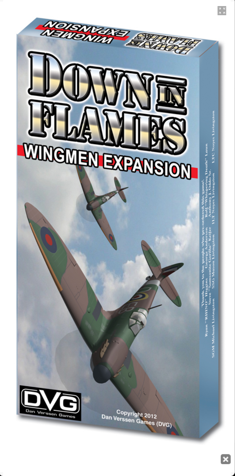 DVG Down In Flames: Aces High Wingmen Expansion Dan Verssen Games NISW