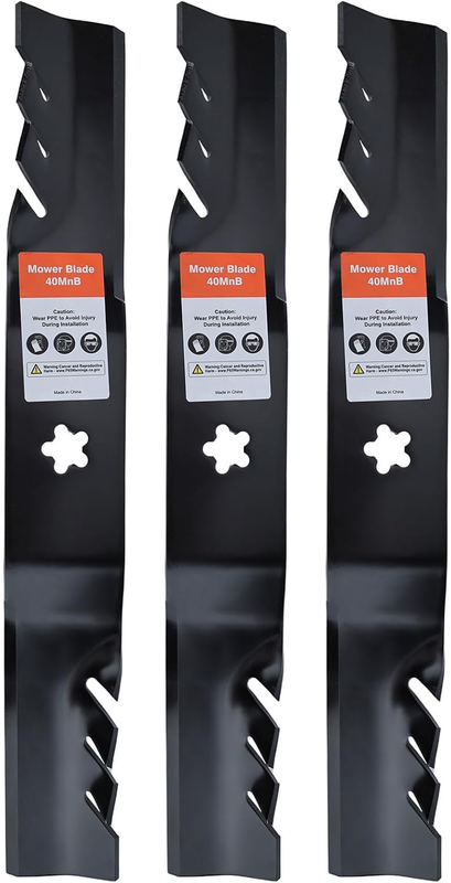 3-Pack Mower Blades 187256 187254 for Husqvarna Z254 MZ54 RZ5424 LGT2654 54"