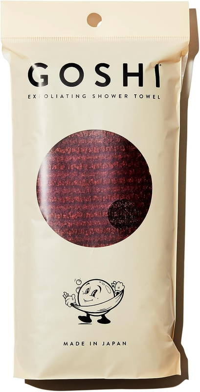 GOSHI Exfoliating Shower Towel - Rip-Resistant Exfoliating Washcloth for All Ski