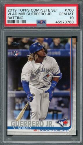 Vladimir Guerrero Jr 2019 Topps Complete Set Batting Rookie Vladimir Guerrero Jr 2019 Topps Complete Set Batting Rookie