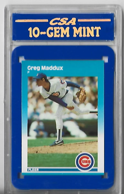 スポーツ選手 87 fleer update greg maddux rc!.! 1987 Fleer Update #U-68 Greg Maddux Rookie Card PSA 10 GEM