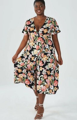 flare wrap dress