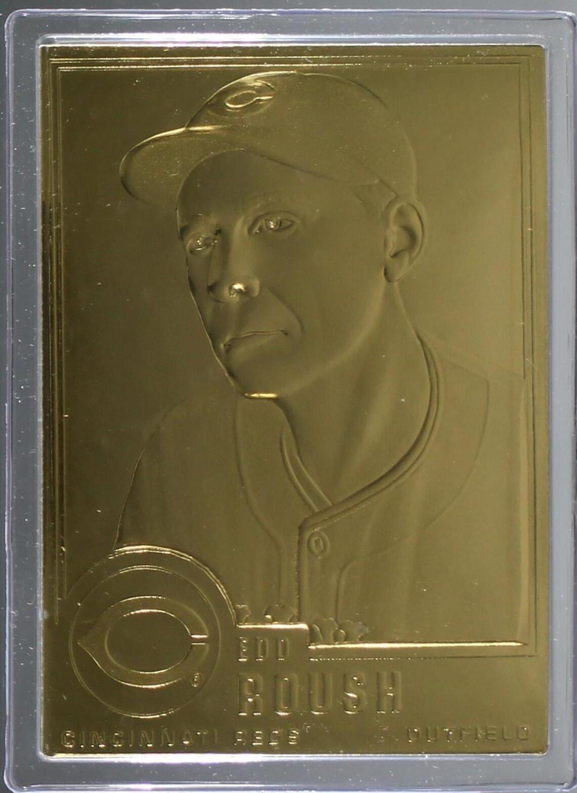 Danbury Mint 1995-10 oro 22 k - Edd Roush #133