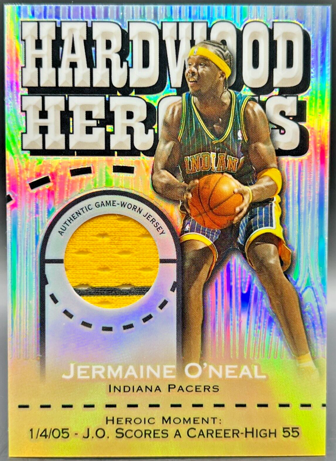 その他 2005 Topps Jermaine O'Neal auto PSA9 2005-06 Topps Chrome Jermaine O'Neal 71/99 NM+ Game Used