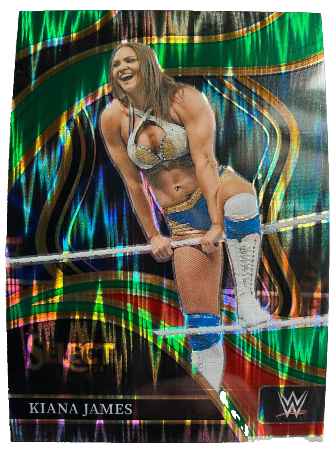 2024 Panini Select WWE Ringside Level Green Flash Prizms