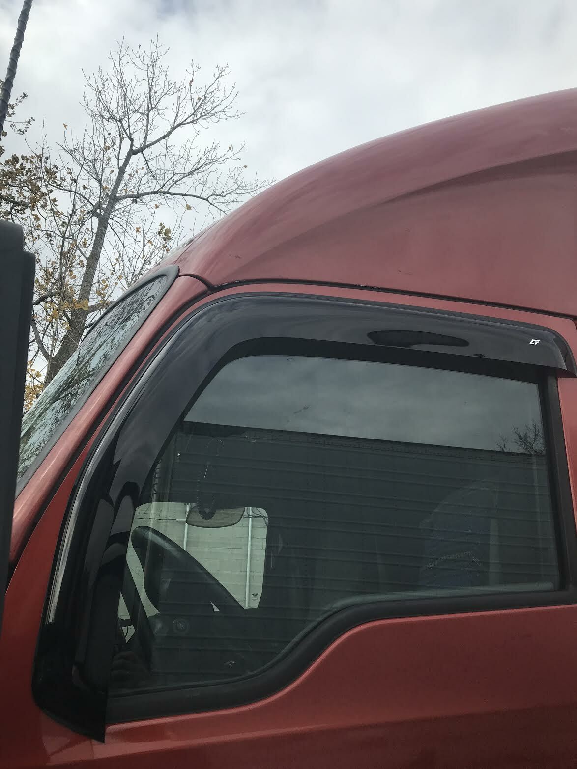 Side Window Visors For Peterbilt 579 Truck 2013-2020 Smoke