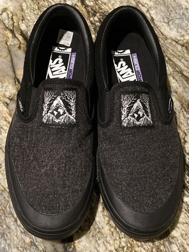 New Vans BMX Slip-On Fast and Loose Black PopCush Shoes