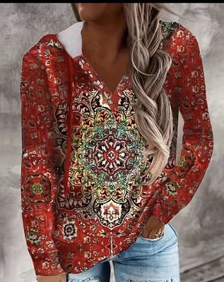 Pull Over Draw String Paisley Light Weight Hoodie NWOT size XL
