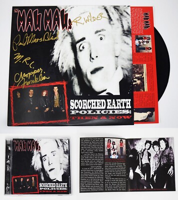 MAU MAUS Signed LP & CD + 3 FREE Fliers, OG 1978 LA Punk Rock, w/ The Cramps