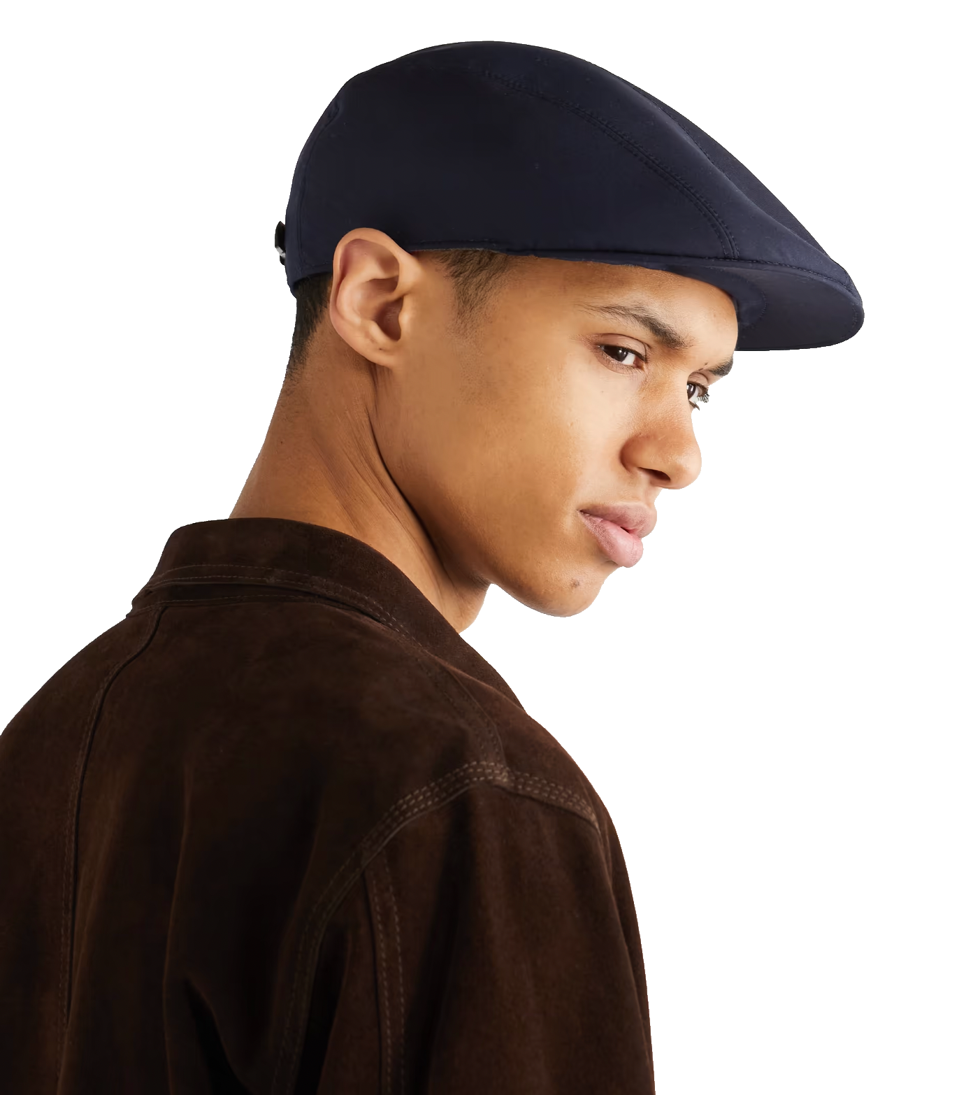 Brunello Cucinelli Wool Cashmere Twill Flat Cap Slouch Hat
