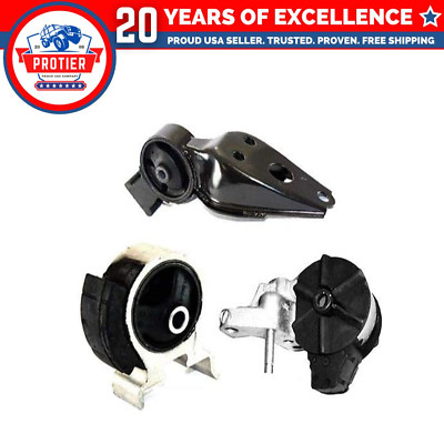 Fits 1991-1994 Toyota Tercel 1.5L MANUAL Trans Motor & Trans Mount Set 3PCS :