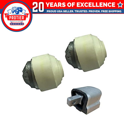 Fits 2006-2007 Mercedes-Benz C230 C280 C350 RWD Motor & Trans Mount Set 3pc :