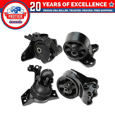Motor & Trans Mount Set 4PCS Compatible for 01-06 Hyundai Elantra / Tiburon 2.0