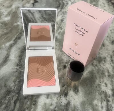 Sisley Phyto Touche Sun Glow Powder With Brush -  Trio Miel Cannelle -11G/0.38oz