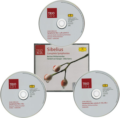 Music CD SIBELIUS Complete Symphonies by Berliner Philharmoniker 3 discs