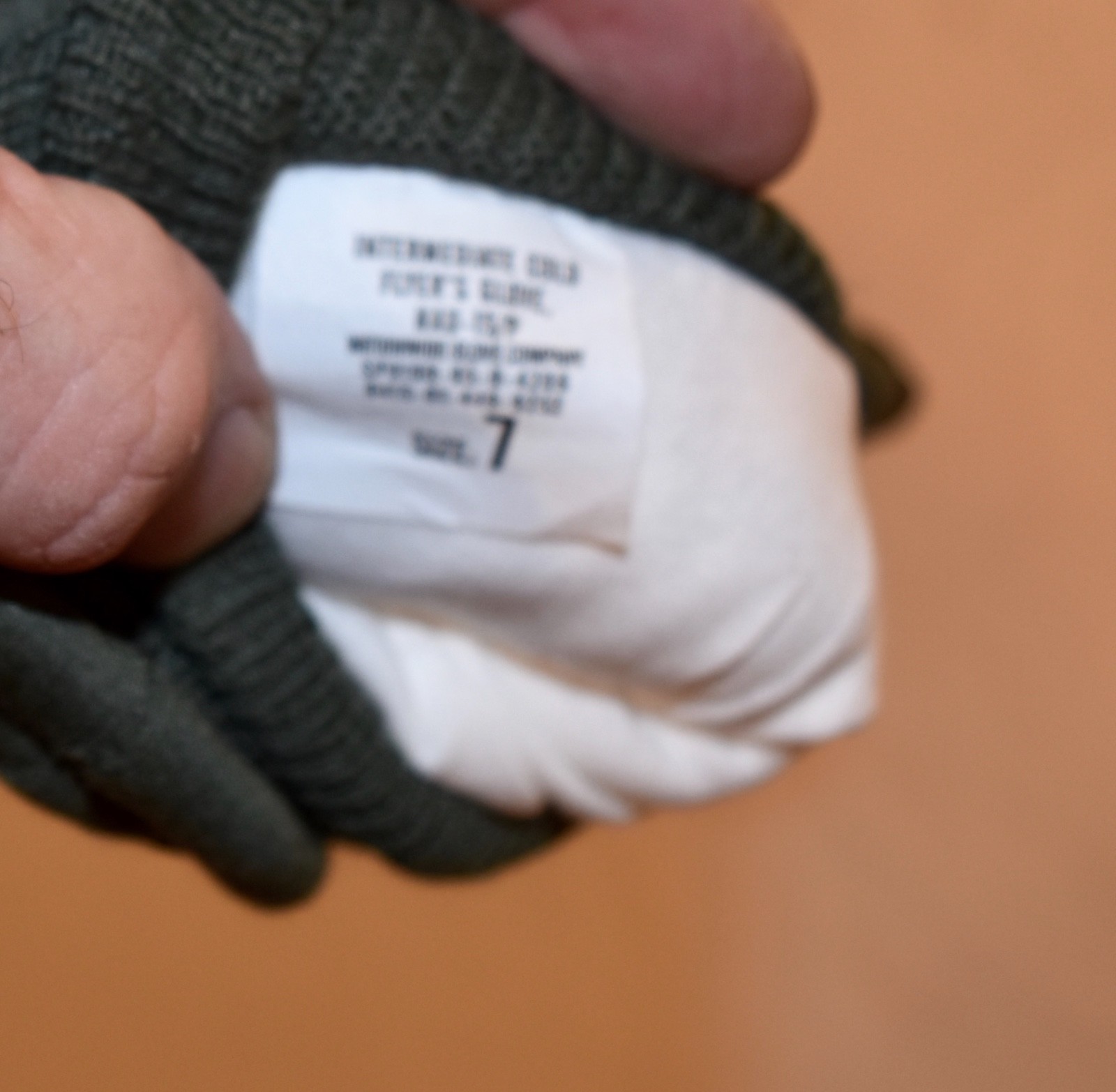 NWT ARMY NAVY AIR FORCE MARINES COLD WEATHER PILOT'S GLOVES SIZE 7