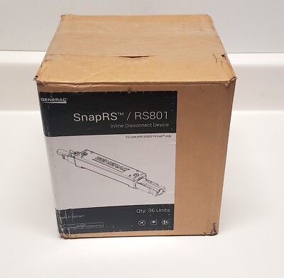 Box of 36 Generac SnapRS RS801 Inline Disconnect Devices APKE00011