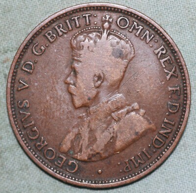 Australia 1932~ Bronze Half Penny ~ George V~ 93¢ tracked shipping